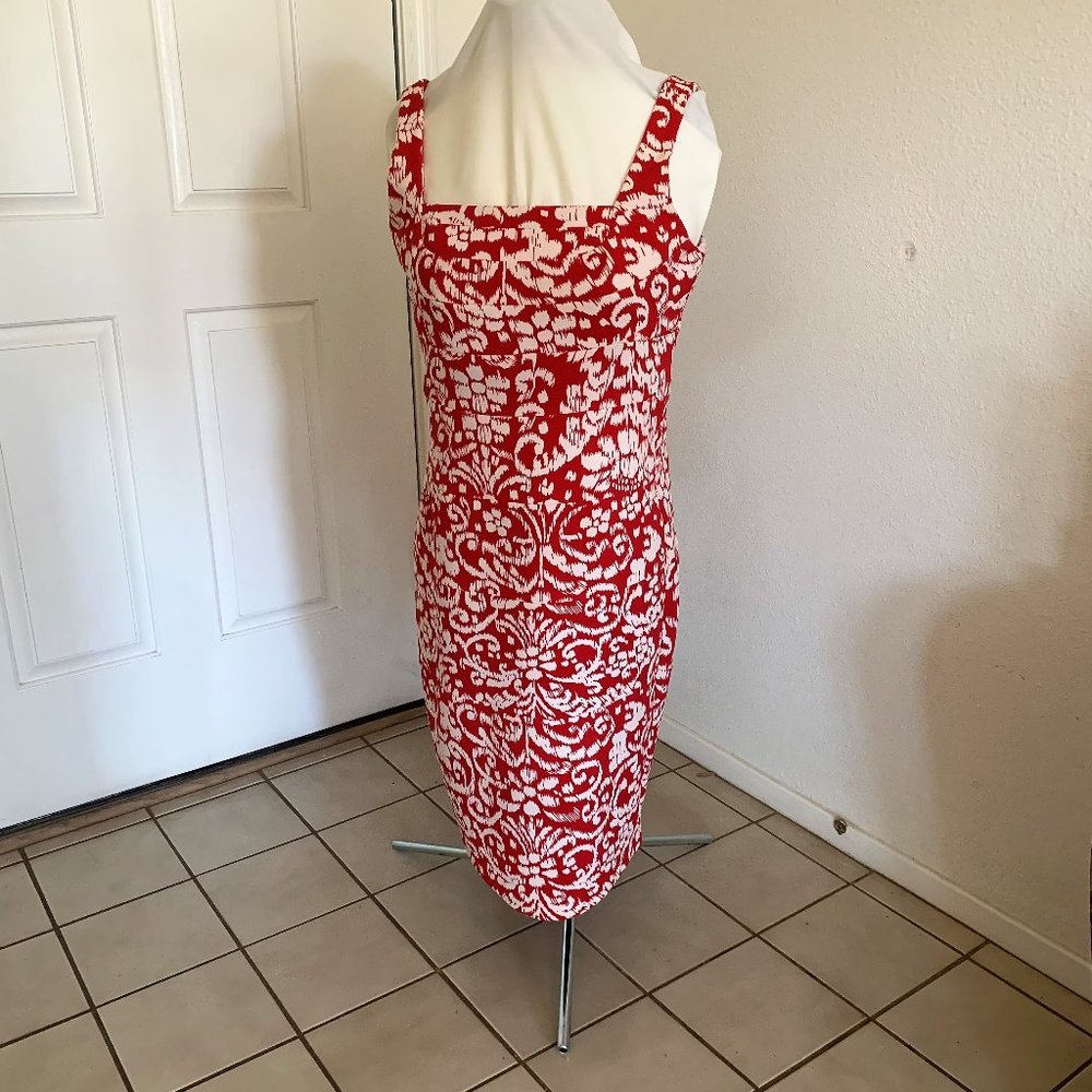 Sangria Red & White Dress